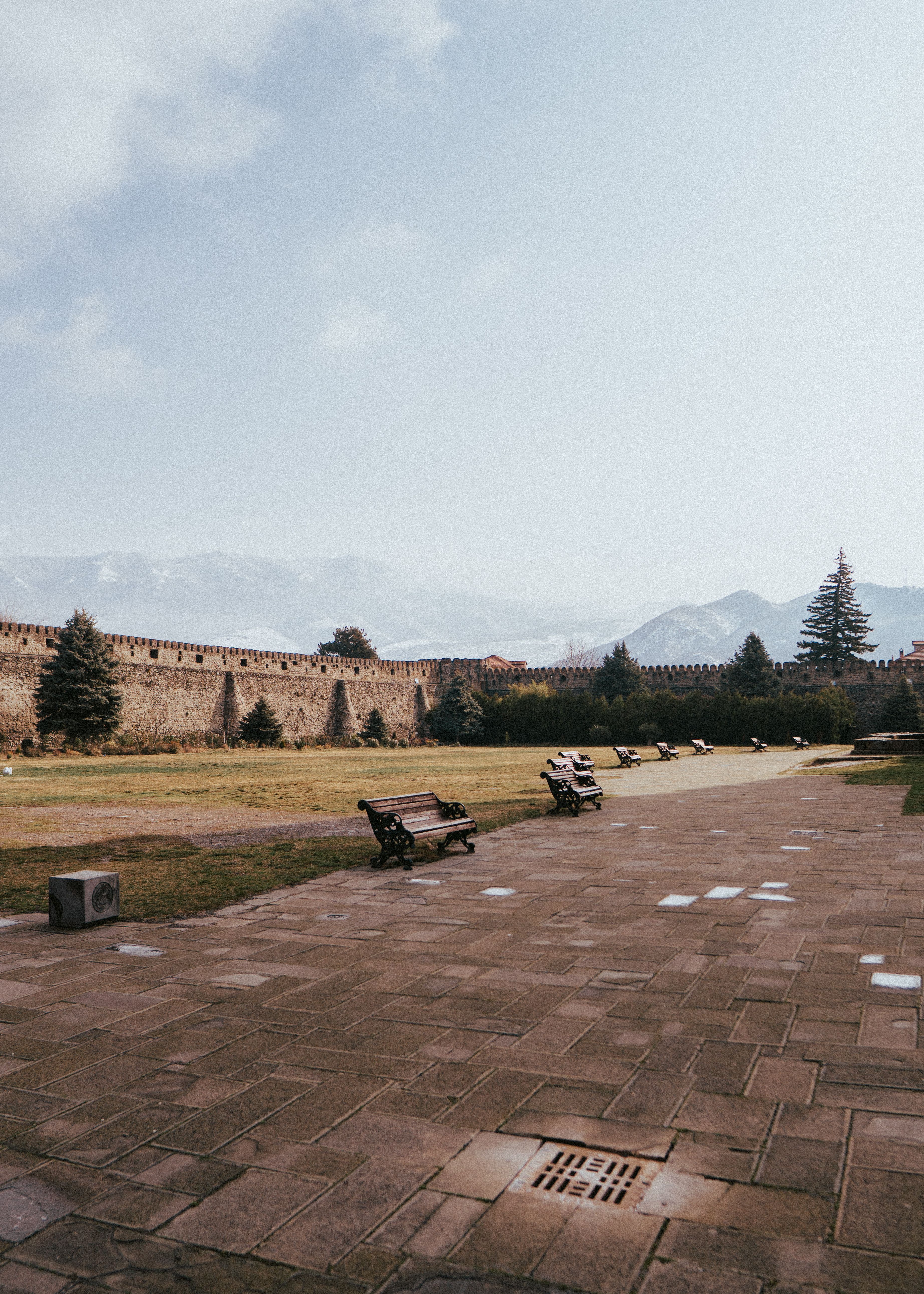 Benches in Park in Mtskheta in Georgia · Free Stock Photo