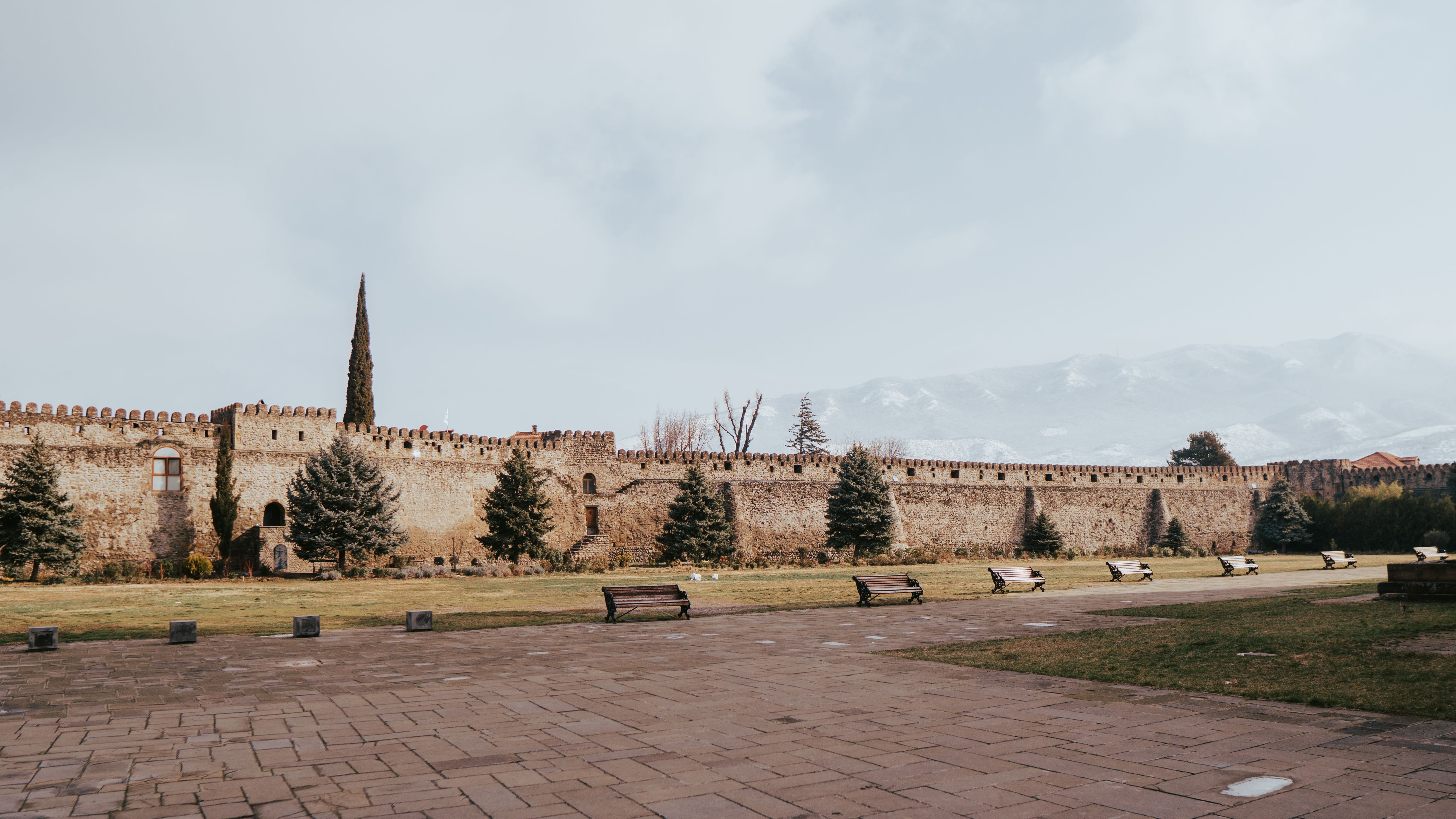 Medieval Fortification Wall in Park · Free Stock Photo