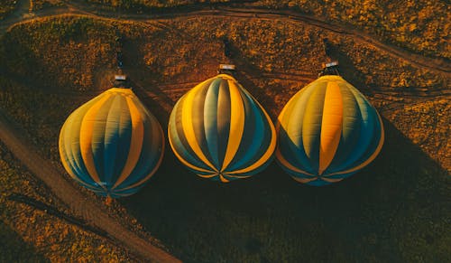 Darmowe zdjęcie z galerii z balony na gorące powietrze, cudowne przeżycie, fotografia lotnicza