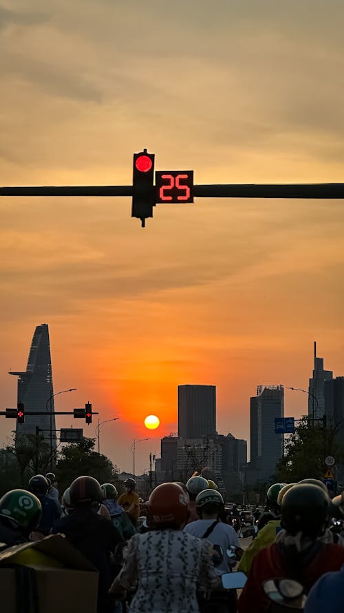 Gratis stockfoto met plaats, verkeer, zonsondergang