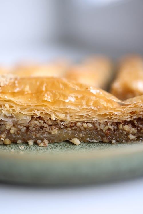 Close-up of Honey and Nut Filling of Baklava