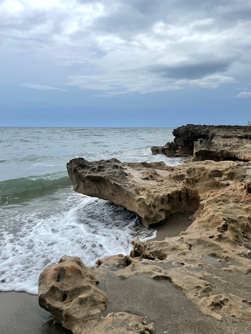 모바일 바탕화면, 바다, 바위의 무료 스톡 사진
