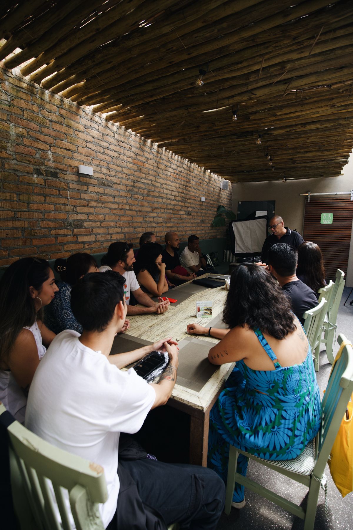 Diverse group of adults participating in a training workshop
