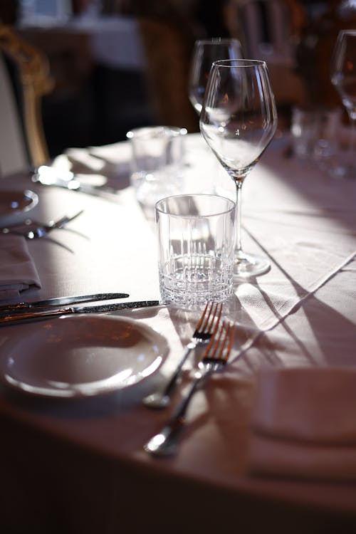 Glassware on Table