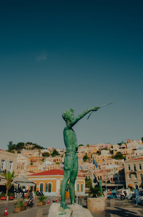 A Statue on the Symi Island, Greece