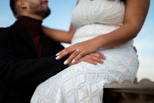 Wedding Ring on Hand of Bride