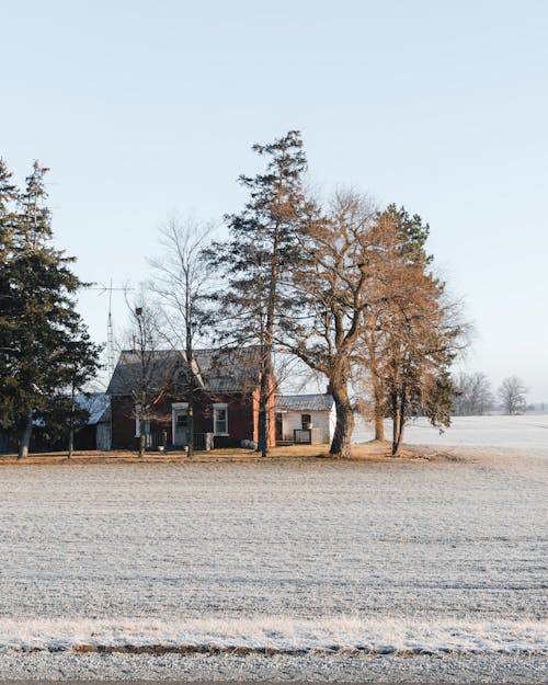 冬季, 別墅, 垂直拍攝 的 免費圖庫相片