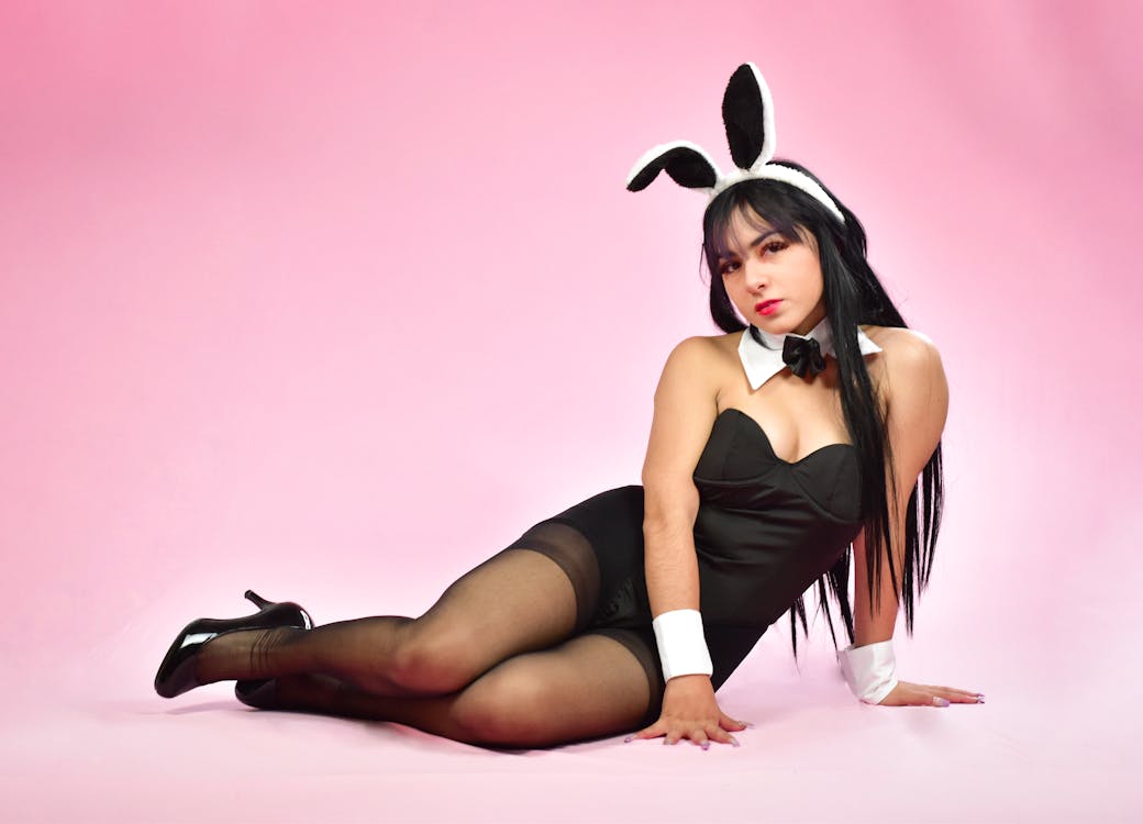 Woman in Bunny Costume