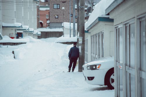 A Sidewalk in Winter 