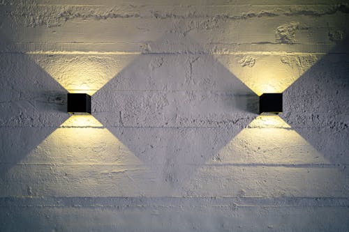 Lamps on Concrete Wall