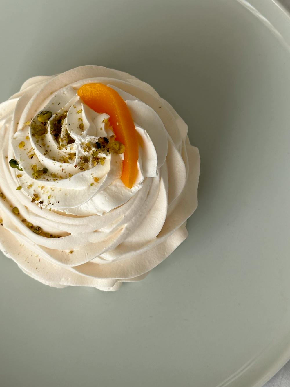 Pistachio Meringue Nests