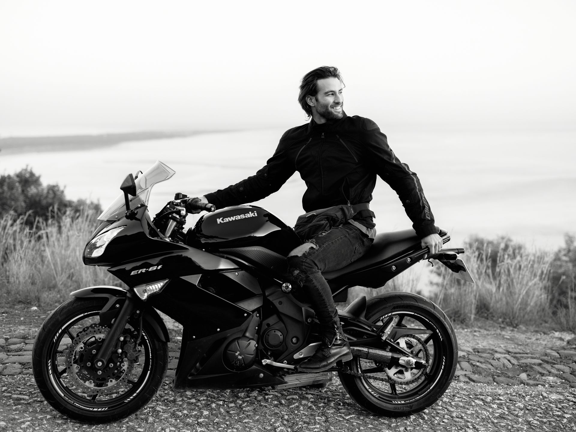 A Man with a Motorcycle