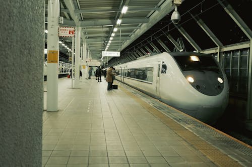 Train at Metro Station in Japan