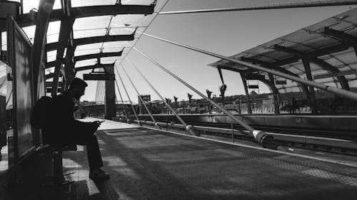 Halic Bridge in Black and White