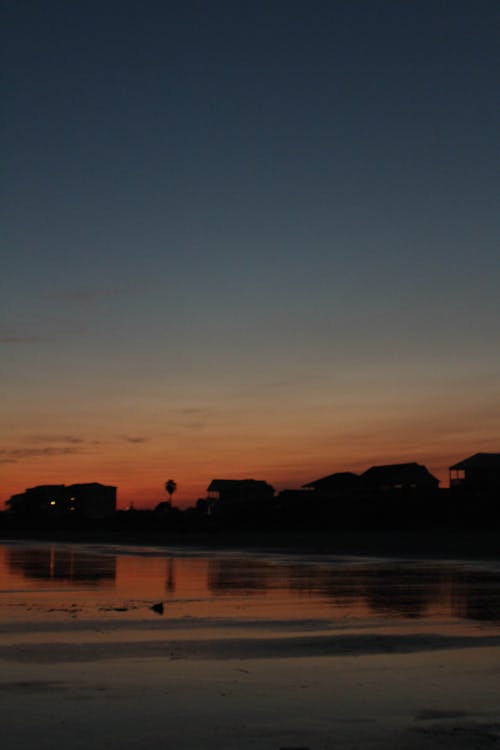天際線, 愚蠢的海灘, 日落 的 免費圖庫相片