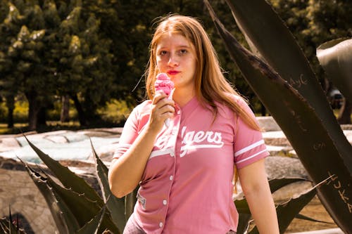 Girl Holding an Ice Cream Cone 
