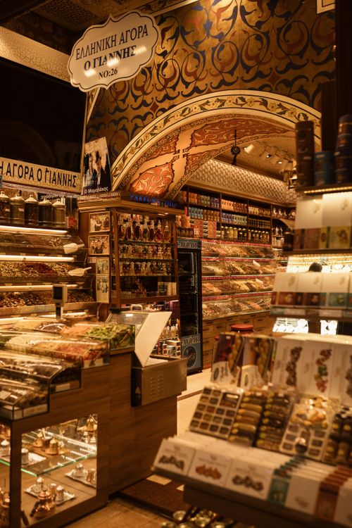 Greek Store Store with Traditional Products in Greece · Free Stock Photo