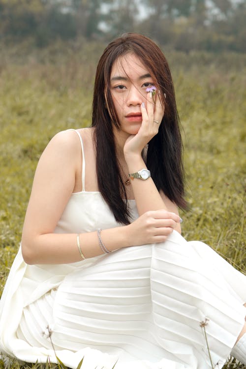 アジアの女性, ブルネット, ポージングの無料の写真素材