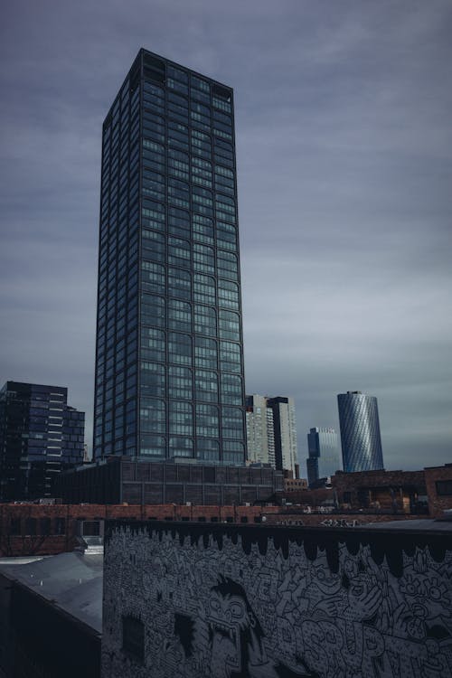Modern Skyscraper at Dusk 