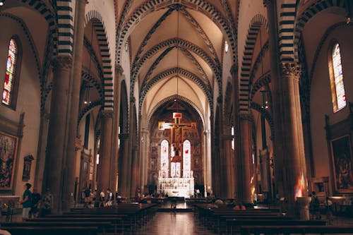 Δωρεάν στοκ φωτογραφιών με βασιλική santa maria novella, εσωτερικός χώρος, θρησκεία