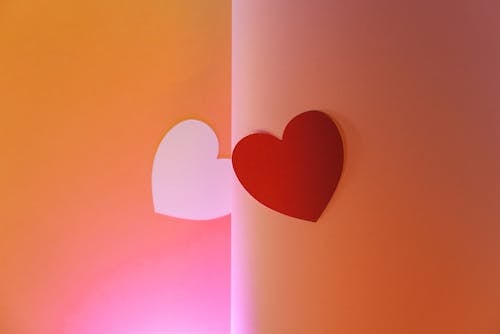 คลังภาพถ่ายฟรี ของ orange_background, กระดาษ, ความรัก