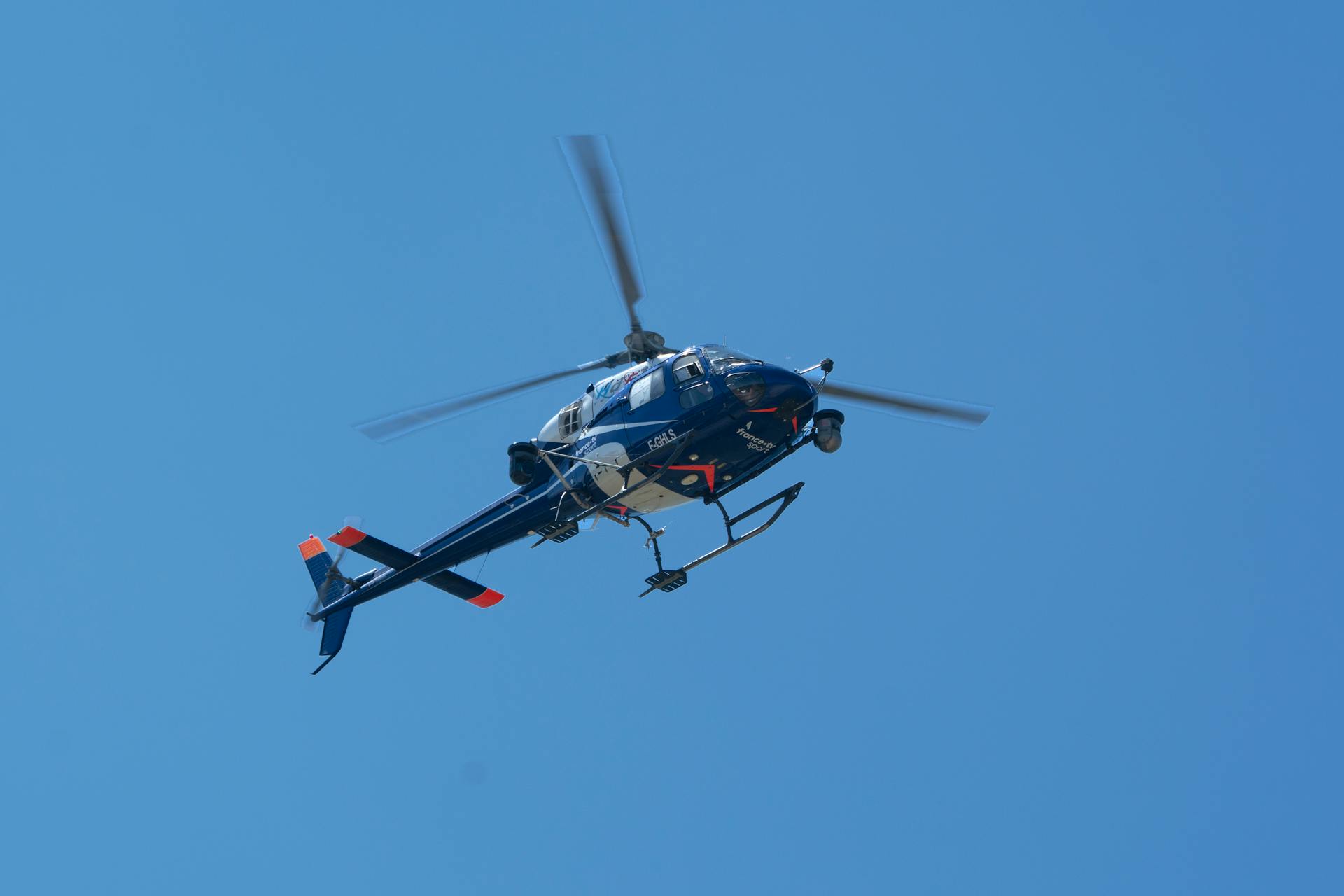 Helicopter Flying in the Sky