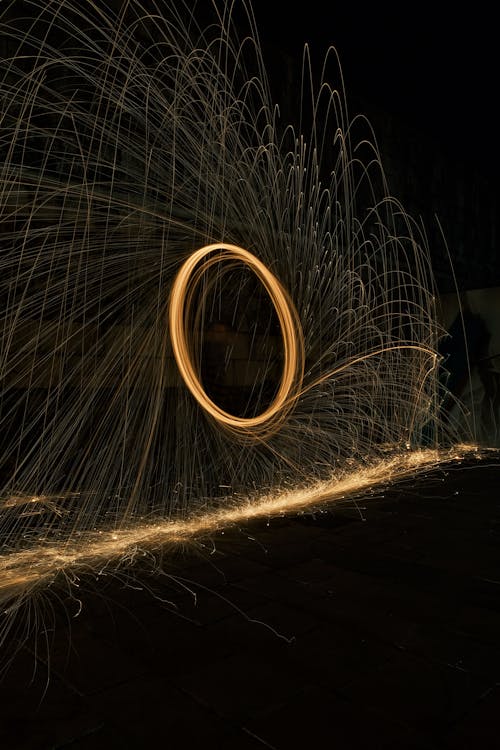 Foto d'estoc gratuïta de abstracte, anell, brillar