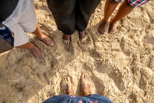 Human Feet on Sand 