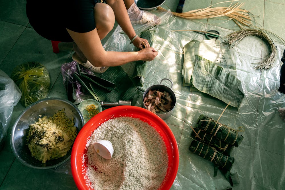 Xoi Thit - Sticky Rice with Pork Xoi Thit - Sticky Rice with Pork