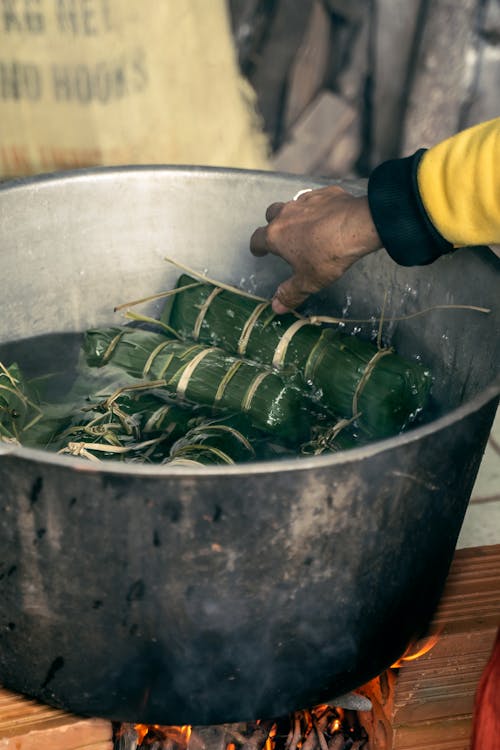 banh tet, çanak, dikey atış içeren Ücretsiz stok fotoğraf