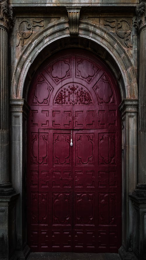 Red Door of Medieval Building