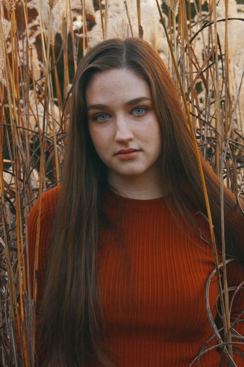 Free stock photo of girl, orange, portrait Stock Photo