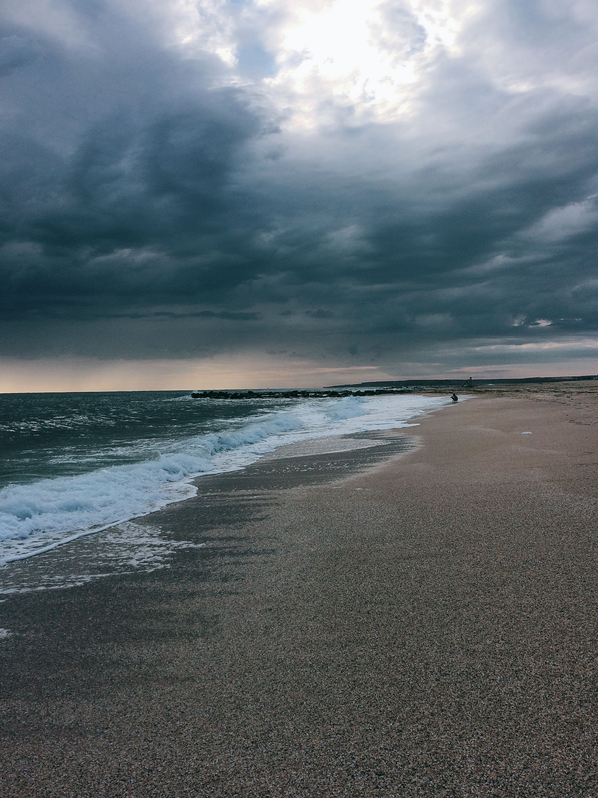 Storm Clouds over Beach · Free Stock Photo