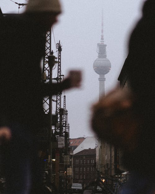 Fernsehturm Berlin from the Sidewalk