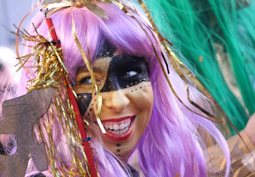 Kostenloses Stock Foto zu karneval, perücke, verkleidung