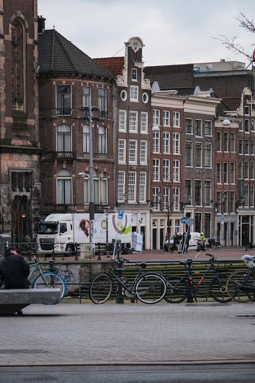 Ingyenes stockfotó ablakok, Amszterdam, csatorna témában