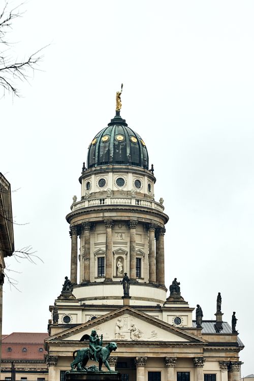 Free The magnificent dome of a historic cathedral in Berlin, showcasing architectural grandeur. Stock Photo