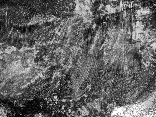 Free Creative black and white abstract background with textured surface and smeared patterns. Stock Photo