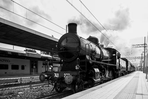 Locomotive in Black and White