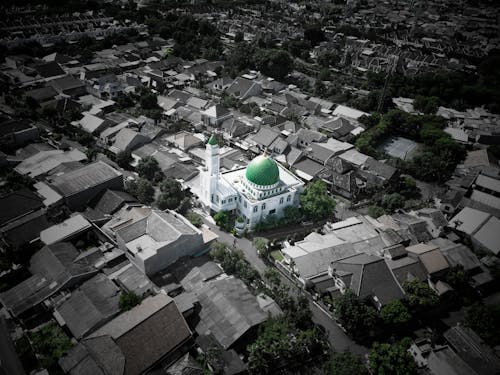 Foto stok gratis hitam, kota, masjid