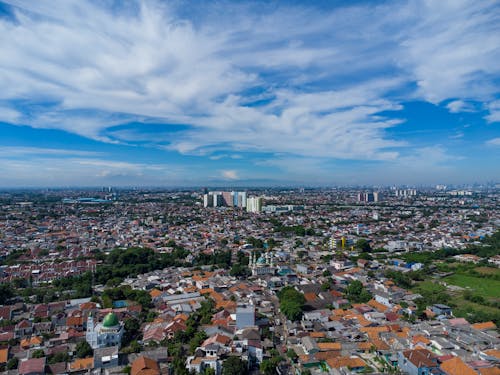 Foto stok gratis aerial, city, sky