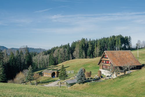 House on Hills in Countryside