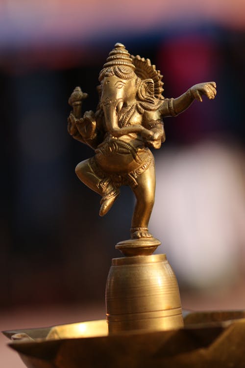 Kostenloses Stock Foto zu elefant, ganesha, golden