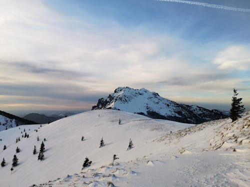 Snow on Hills in Winter