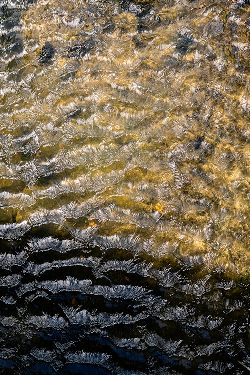 A close up of water with ripples