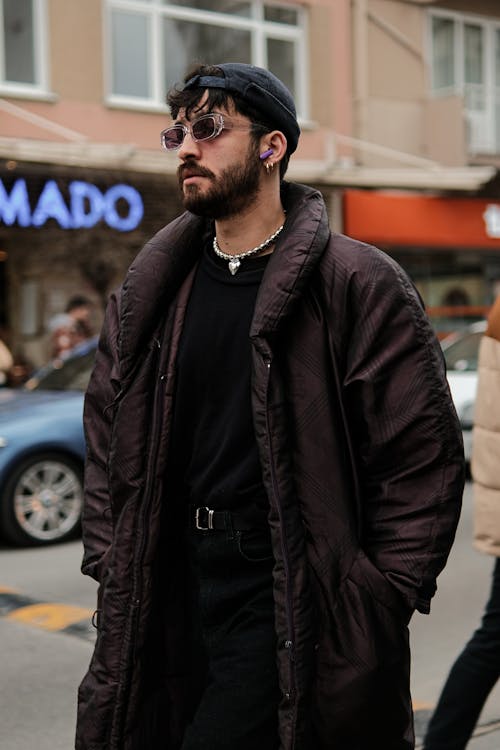 Man in Black Jacket and Sunglasses