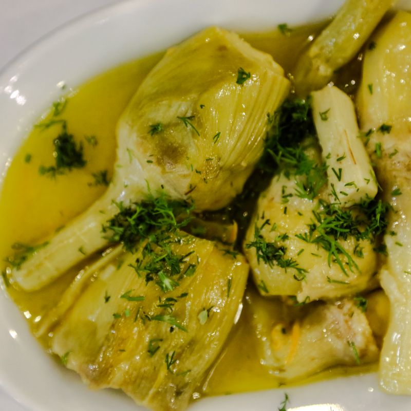 Greek Chicken Avgolemono with Wild Greens and Olive Oil