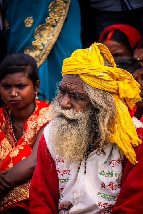 Elderly Man in Turban and with Beard