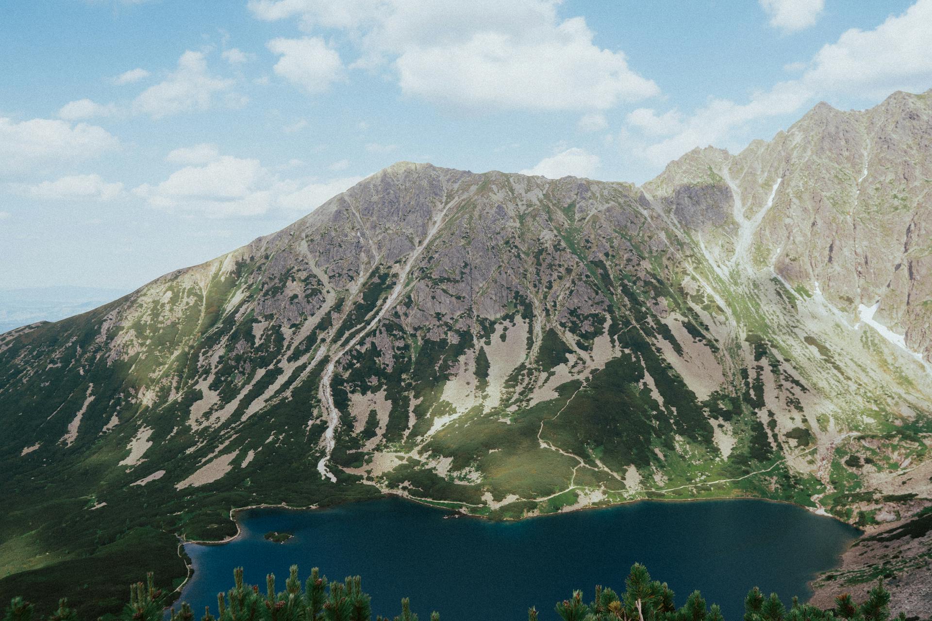 Lake Black Pond in High Tatras Poland