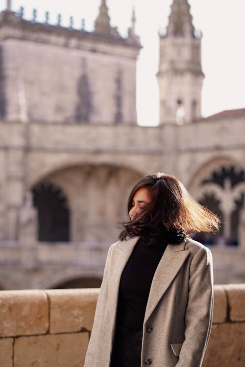 Free stock photo of castle, girl, golden hours